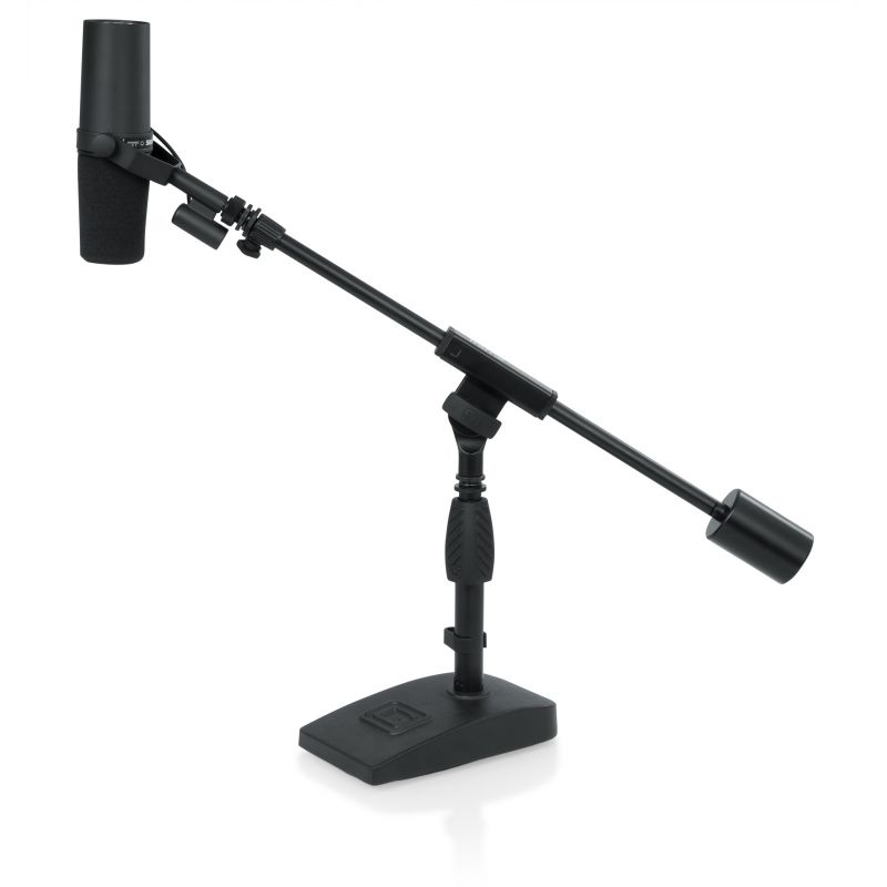 Микрофонная стойка Gator Frameworks GFW-MIC-0822 Telescoping Boom Mic Stand Podcasting & Bass Drum